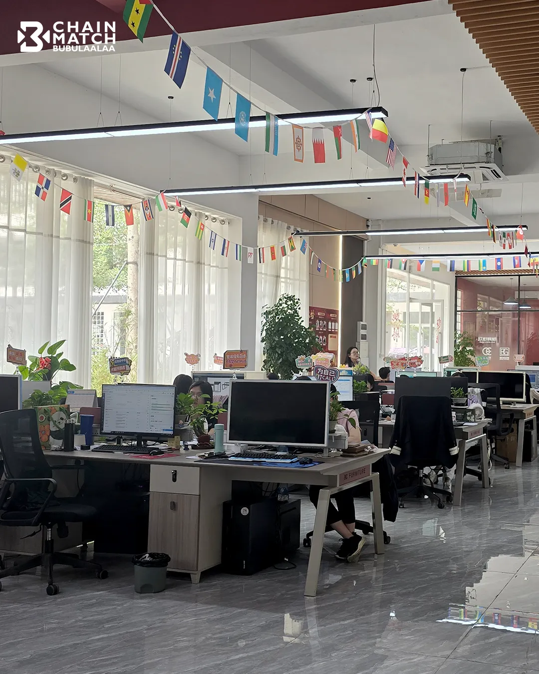 บรรยากาศสำนักงานซัพพลายเออร์จีน